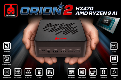AI 9 HX470 MINI PC - ORION2-H740 Barebones