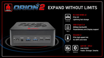 AI 9 HX470 MINI PC - ORION2-H740 Barebones