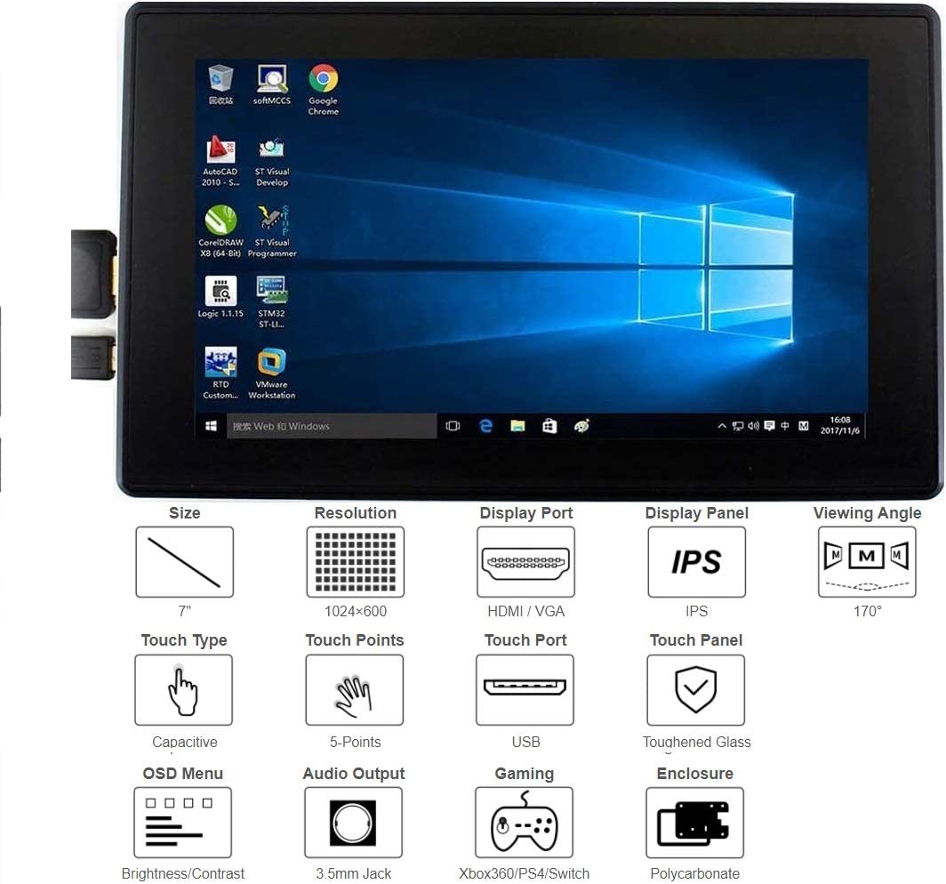 7 inch HDMI Portable Screen - Tiny Desktop PC's - Pantera Pico PC ...