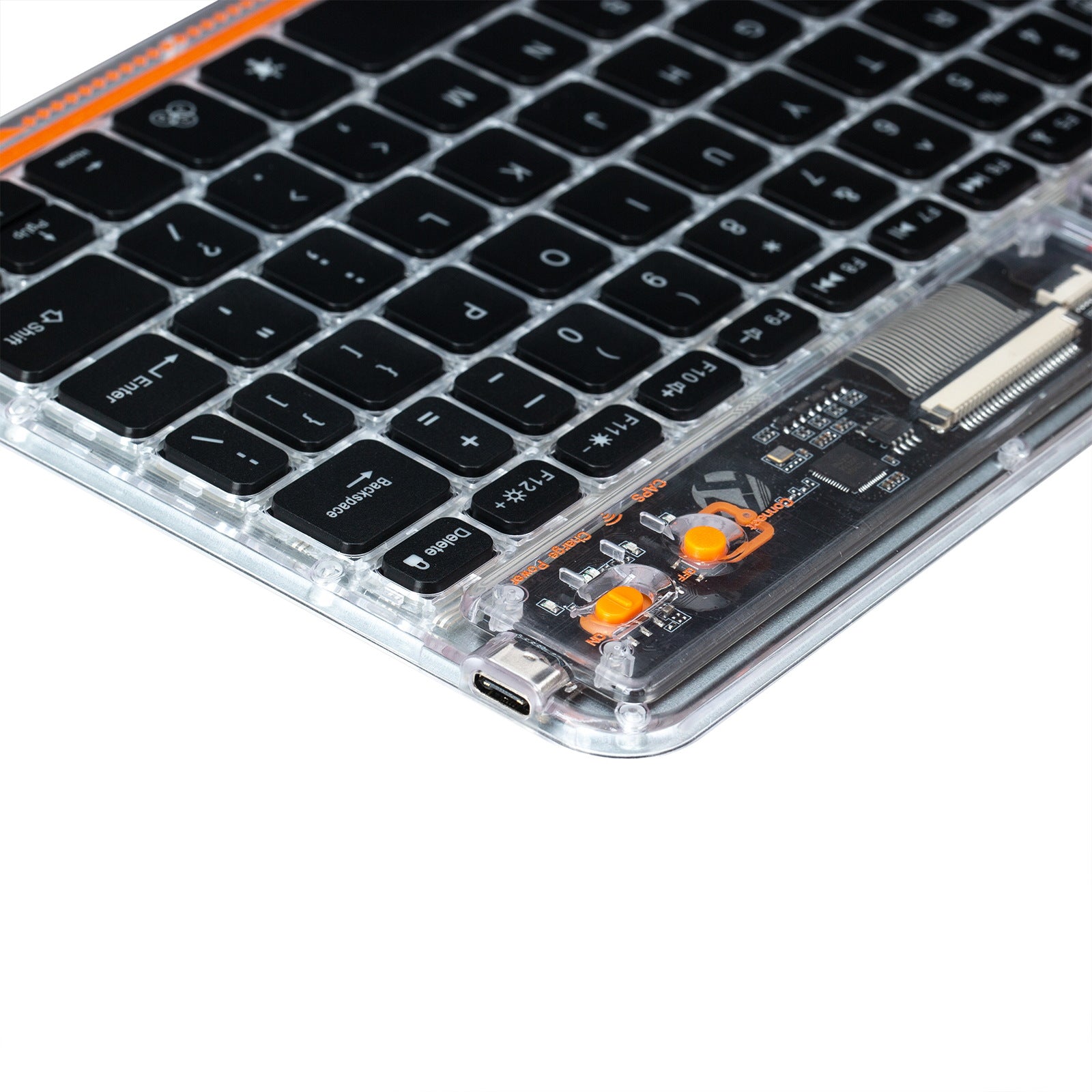 Translucent Keyboard Led Backlight Transparent Bluetooth Backlit Keyboard - Tiny Desktop PC's - Pantera ...