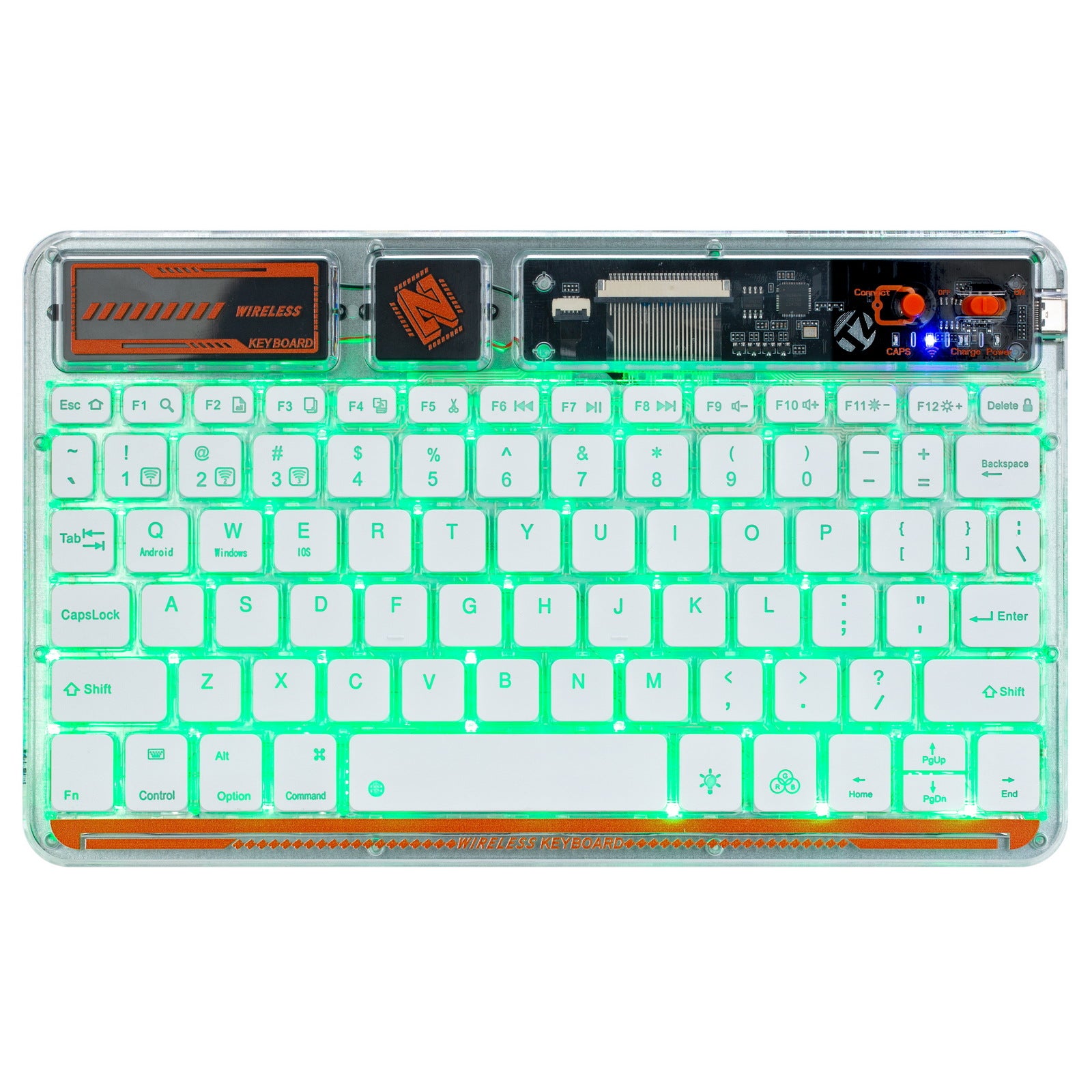 Translucent Keyboard Led Backlight Transparent Bluetooth Backlit Keyboard - Tiny Desktop PC's - Pantera ...
